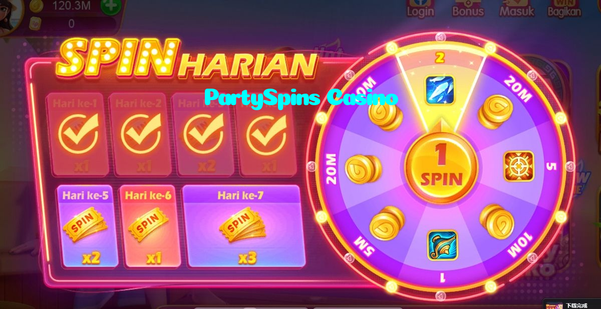 PartySpins Casino casino presented on mobile device in Pakistan with slots and live games